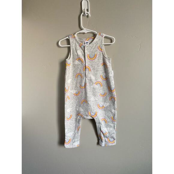 Old Navy Rainbow Infant Tank Top Romper One Piece Pants 12-18m - Picture 2 of 2